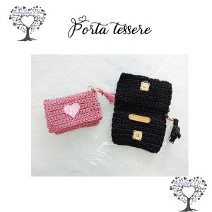 Borsello Porta Tessere Realizzato a Mano  Idea Regalo Unica e Personalizzata